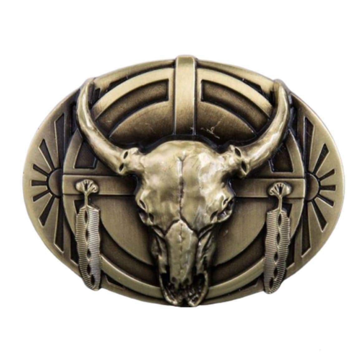 Bæltespænde Western Man Skull 2 Bæltespænde Western Man Skull