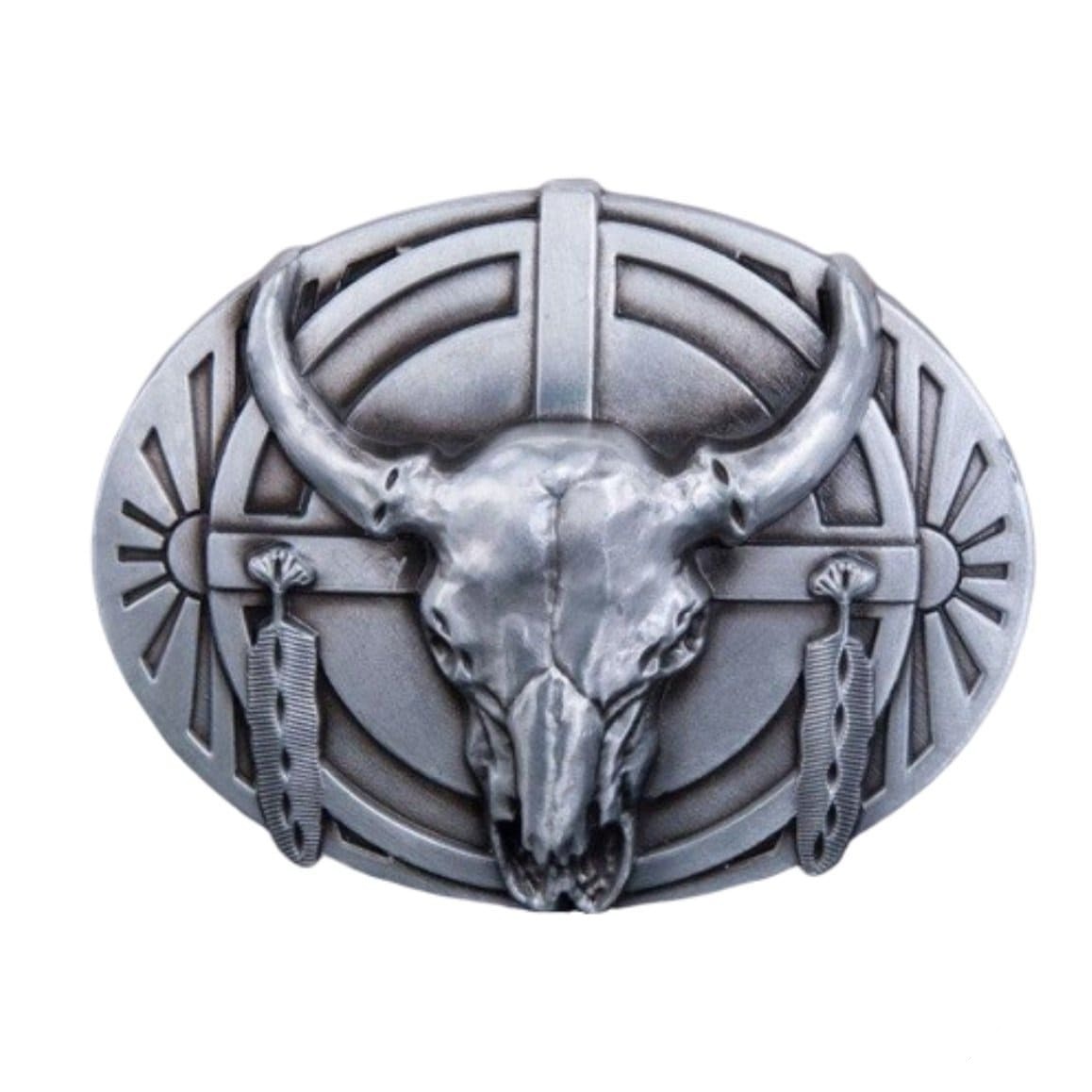 Bæltespænde Western Man Skull 4 Bæltespænde Western Man Skull
