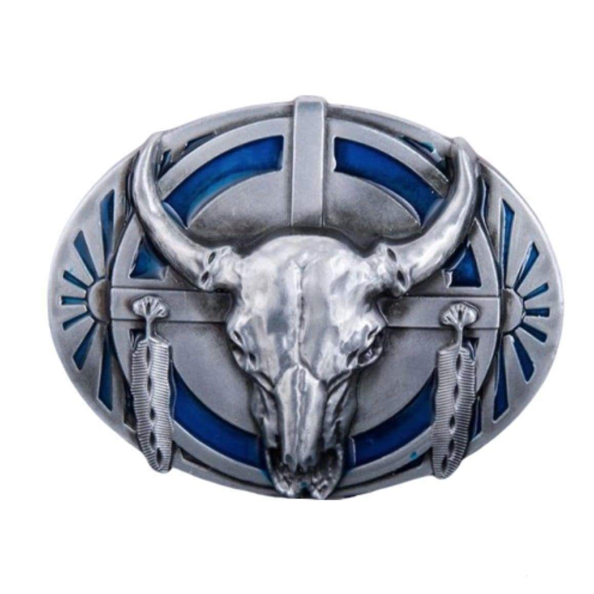 Bæltespænde Western Man Skull 5 Bæltespænde Western Man Skull