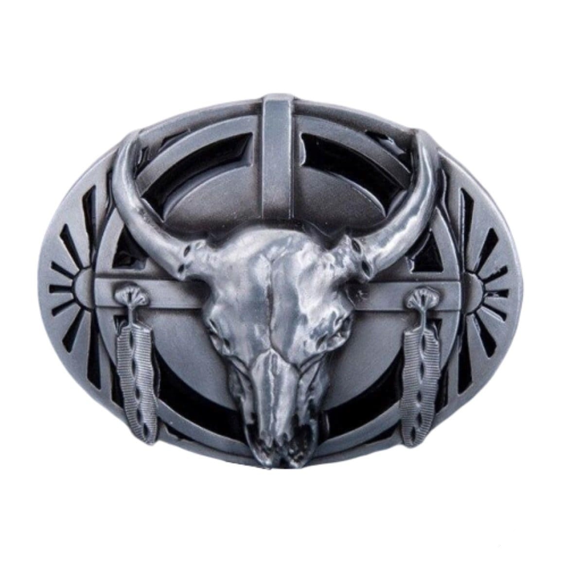 Bæltespænde Western Man Skull 1 Bæltespænde Western Man Skull
