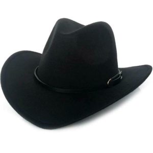 Black Felt Cowboy Hat