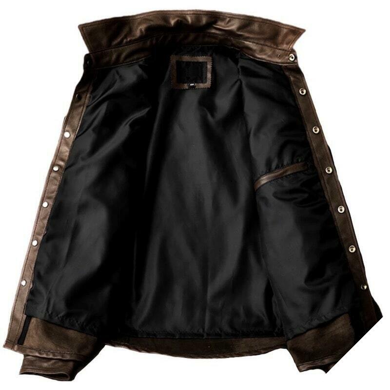 Brun cowboyjakke til mænd 2 Brun cowboyjakke til mænd