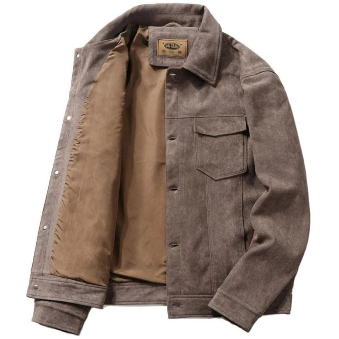 Brun cowboyjakke til mænd 4 Brun cowboyjakke til mænd