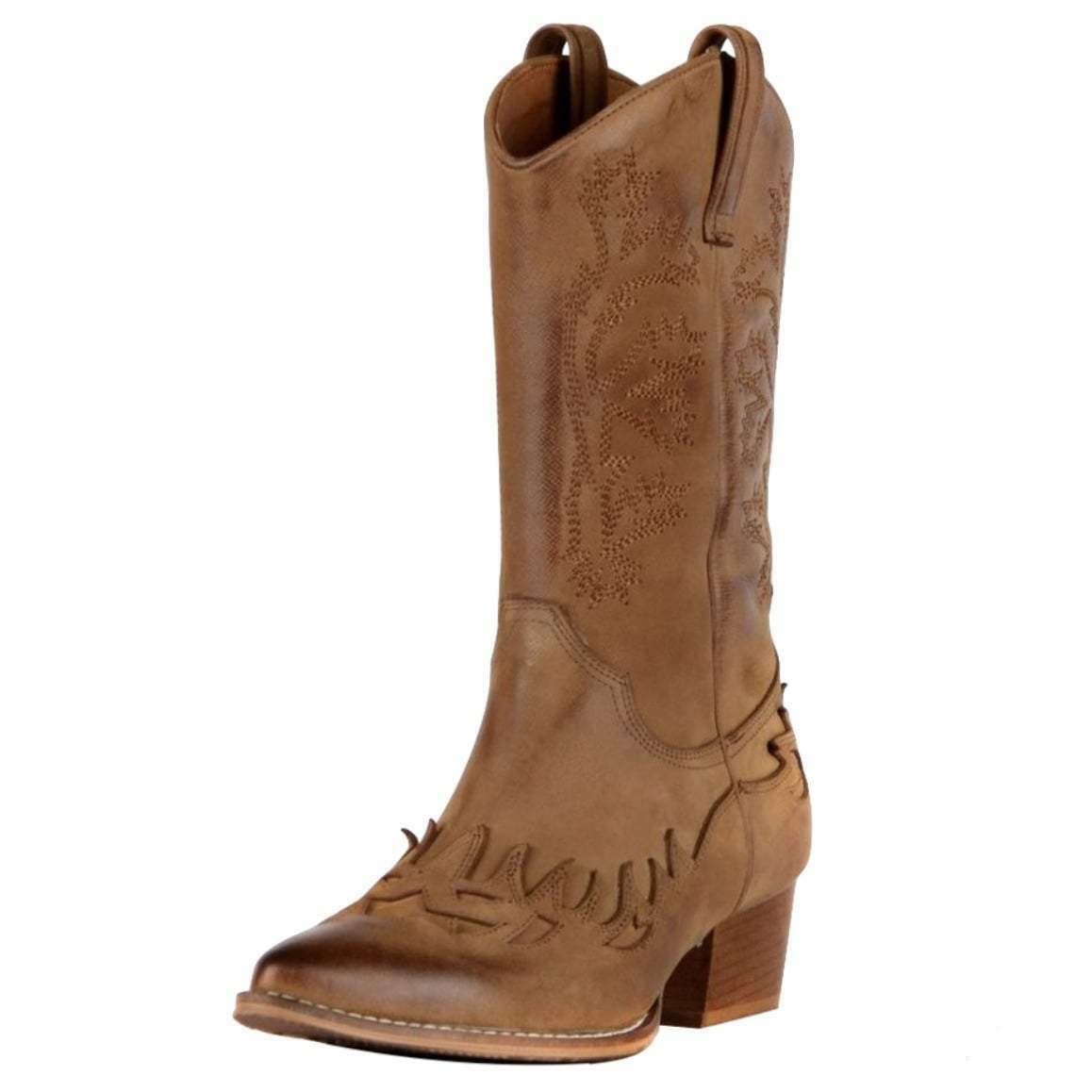Brune country-cowboystøvler til kvinder 1 Brune country-cowboystøvler til kvinder