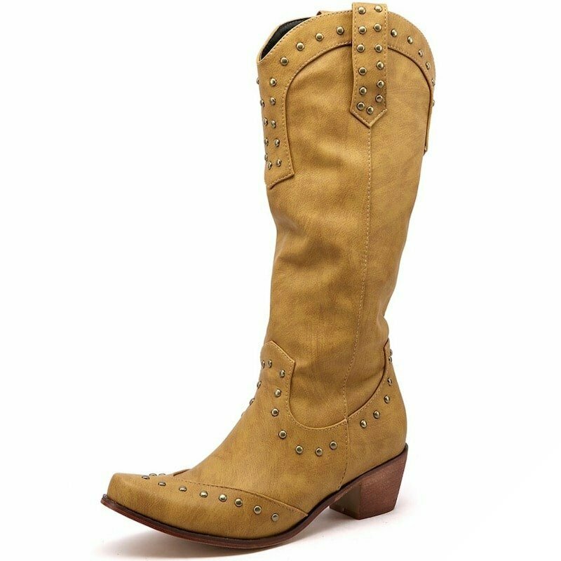 Brune cowboystøvler til kvinder 2 Brune cowboystøvler til kvinder