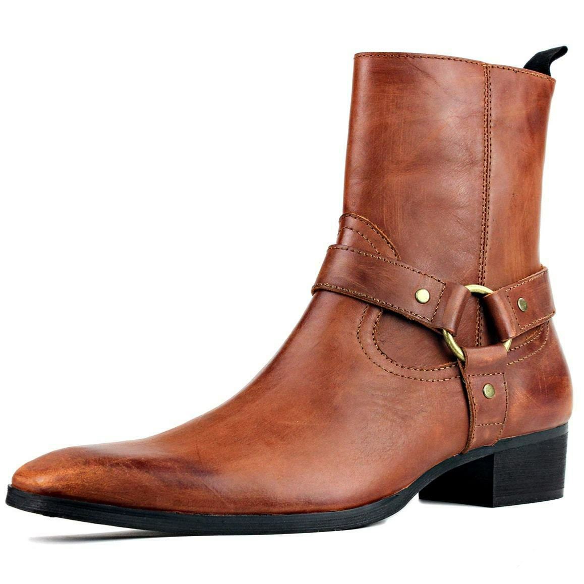 Brune cowboystøvler til mænd 2 Brune cowboystøvler til mænd