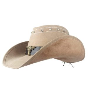 Comanchero læderhat i westernstil