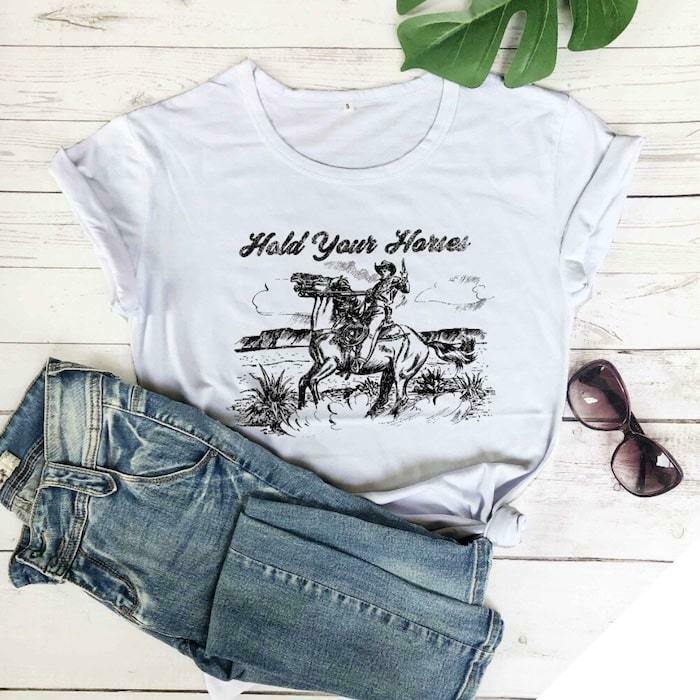 Country Cowboy T-shirt til kvinder 4 Country Cowboy T-shirt til kvinder