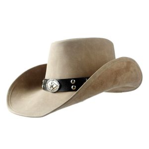Country Cowboyhat i læder