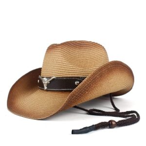 Country-cowboyhat i strå