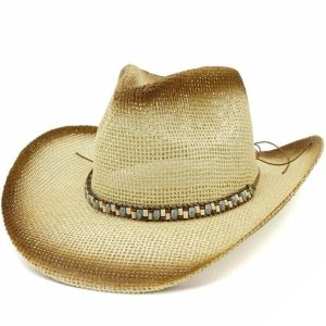 Country Cowboyhat i strå til kvinder