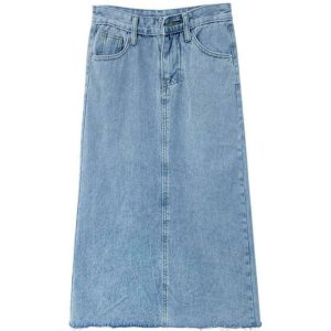 Country denim western nederdel
