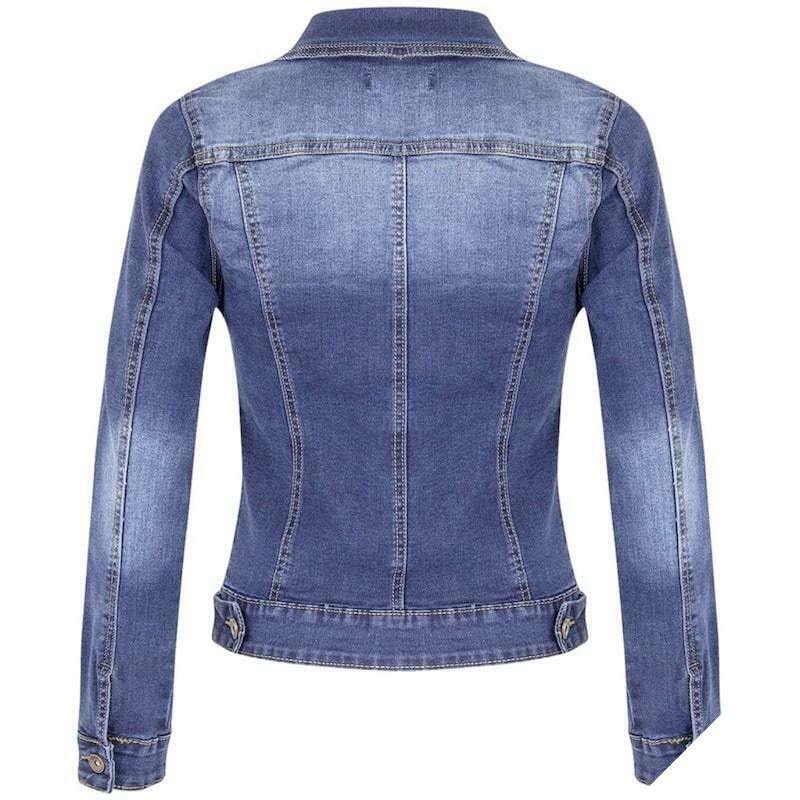 Country denim westernjakke til kvinder 2 Country denim westernjakke til kvinder