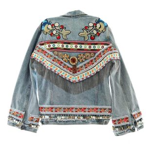 Country Fringe Western-jakke til kvinder