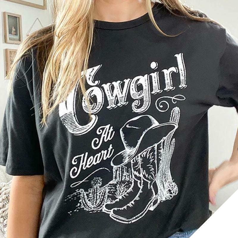 Country Line Dance Cowboy-T-shirt 1 Country Line Dance Cowboy-T-shirt