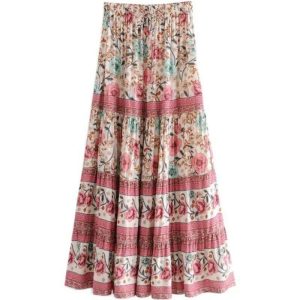 Country-Western-nederdel med blomster