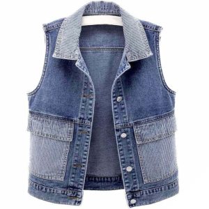 Country westernjakke uden ærmer til kvinder