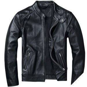 Cowboy læderjakke mand