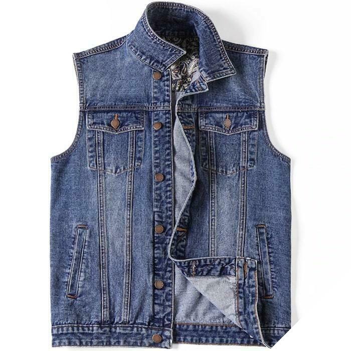 Cowboy mand Denim jakke 1 Cowboy mand Denim jakke