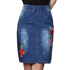 Cowboy-nederdel i denim