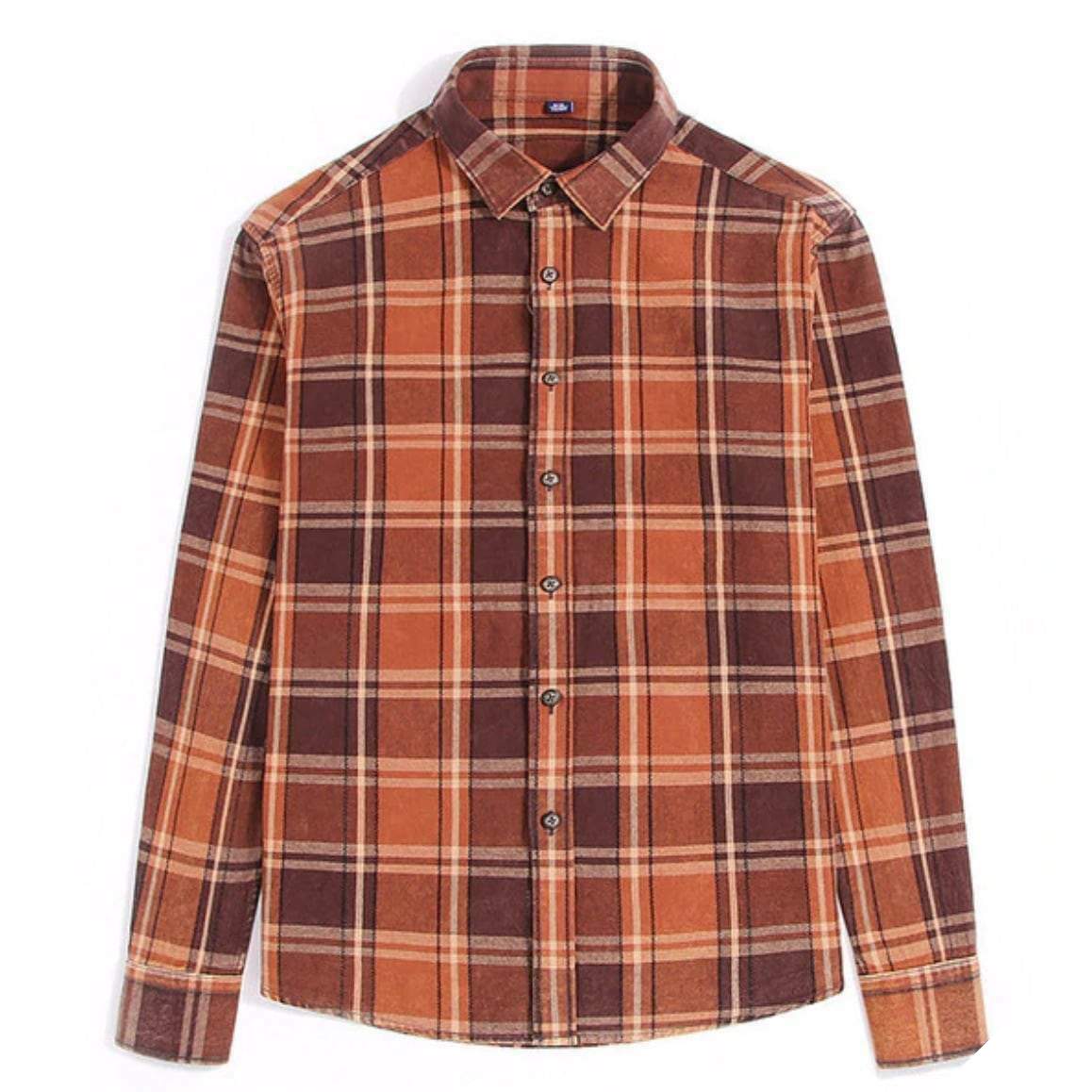 Cowboy skjorte mand orange 1 Cowboy skjorte mand orange
