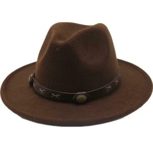 Cowboyhat i brun filt