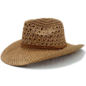 Cowboyhat i brunt strå