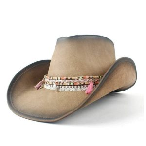 Cowboyhat i læder