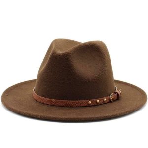 Cowboyhat med flad kant