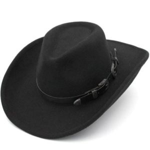 Cowboyhat med spænde