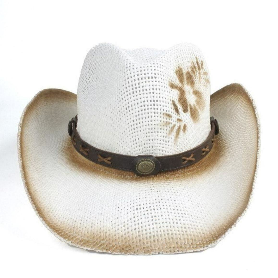 Hvid country-cowboyhat 2 Hvid country-cowboyhat