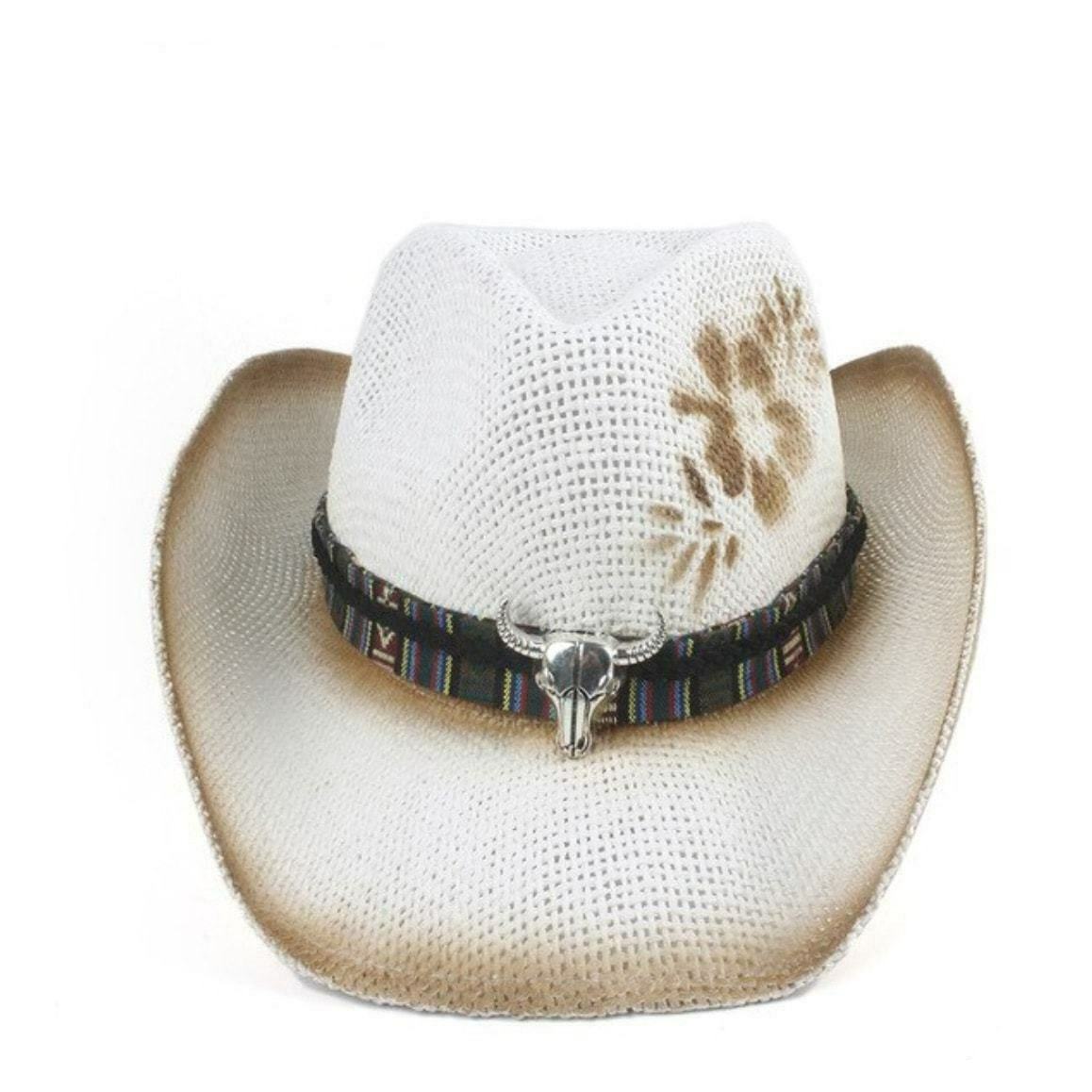 Hvid country-cowboyhat 3 Hvid country-cowboyhat