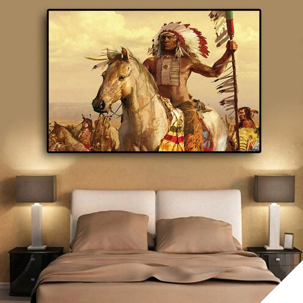 Indisk western-maleri 1 Indisk western-maleri