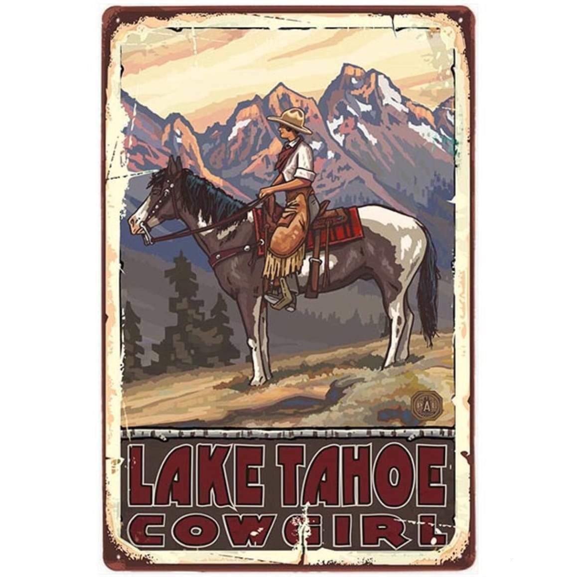 Lake Tahoe Metal Plate 1 Lake Tahoe Metal Plate