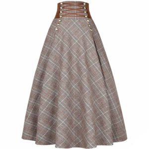 Lang nederdel i western-look