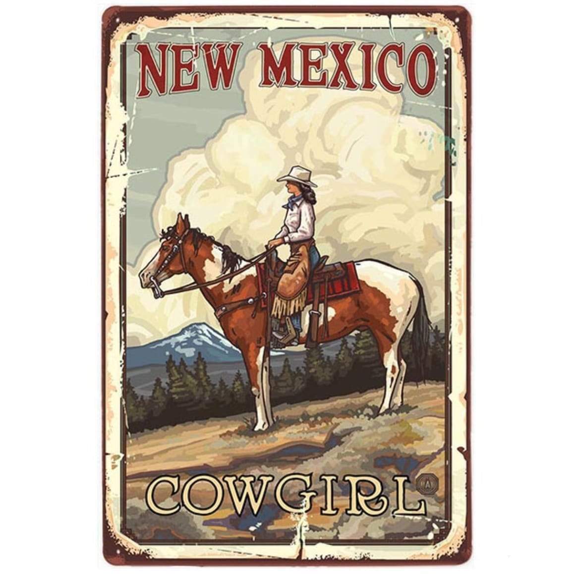 Metalplade New Mexico 1 Metalplade New Mexico