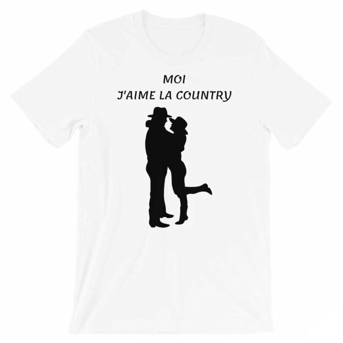 Moi J'Aime La Country Cowboy-T-shirt 1 Moi J'Aime La Country Cowboy-T-shirt