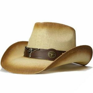 Straw Cowboy Hat Man