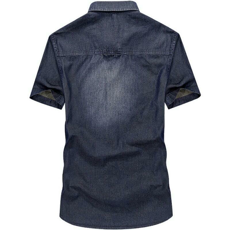 Western denimskjorte til mænd 2 Western denimskjorte til mænd