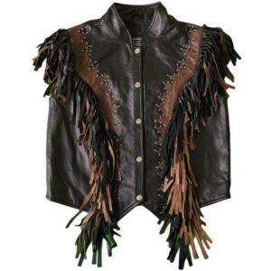 Western-frynsejakke til mænd