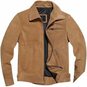 Western-jakke i ruskind