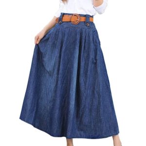 Western nederdel i denim