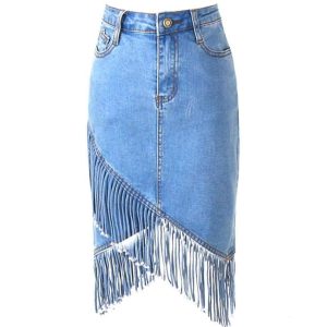 Western nederdel i jeans