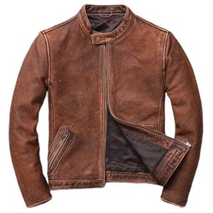 Westernjakke i læder