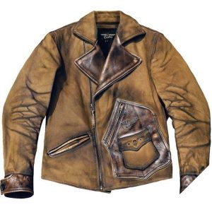 Westernjakke i olieret bomuld